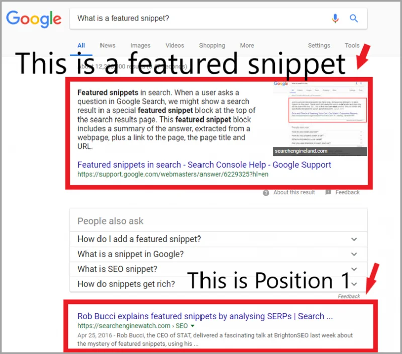 Featured Snippet Search Engine Marketing