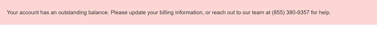 Yelp Ads Outstanding Balance